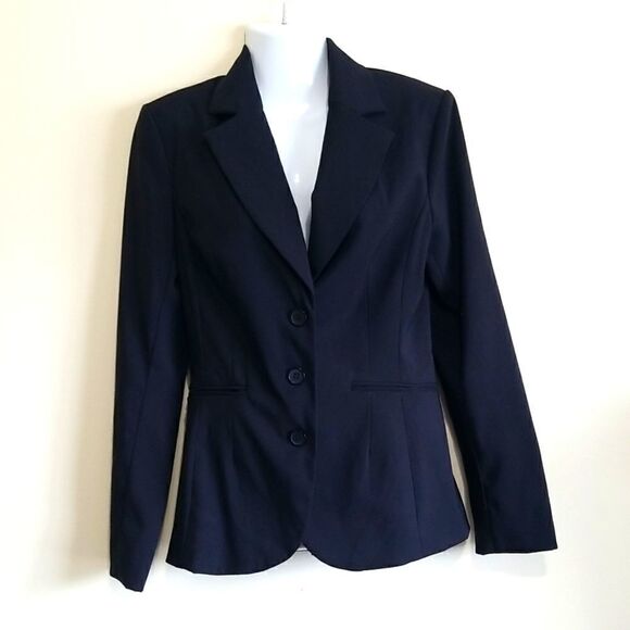 H &M Women's Black Blazer  Sz 6 - Picture 1 of 7
